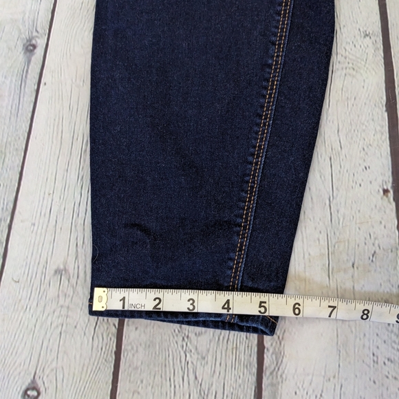 OLD NAVY Mid-Rise Rockstar Super Skinny Dark wash Stretch Jeans - Picture 7 of 9